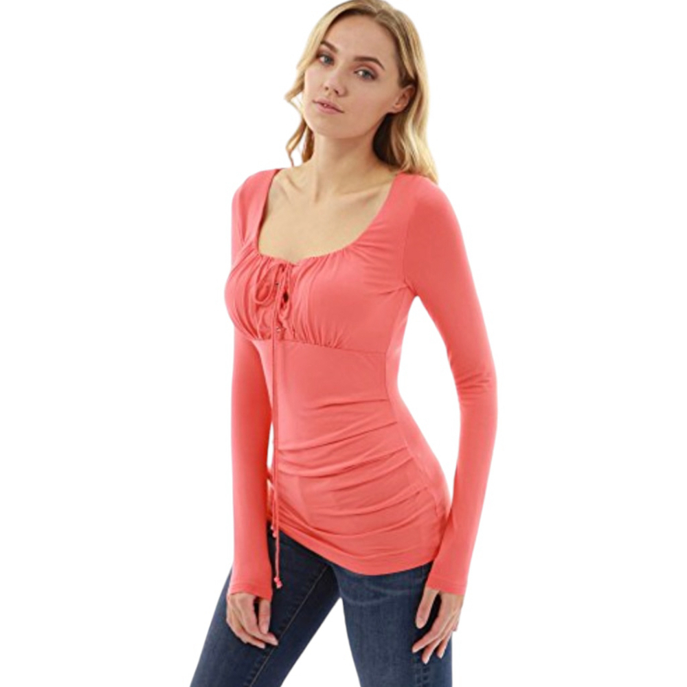 Patty Boutik Maternity And Nursing Leave Up Top women's sz L Coral